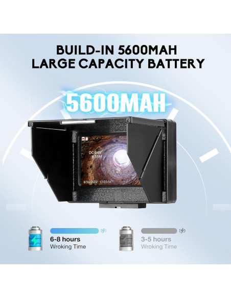 Cámara de Inspección de Tuberías JINXINEBAY 20M, 4.3" HD 1200TVL