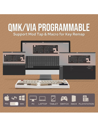 Teclado Mecánico Inalámbrico EPOMAKER Alice 66 - RGB, 4000mAh