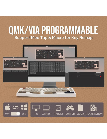 Teclado Mecánico Inalámbrico EPOMAKER Alice 66 - RGB, 4000mAh Teclado Mecánico Inalámbrico EPOMAKER Alice 66 - RGB, 4000mAh