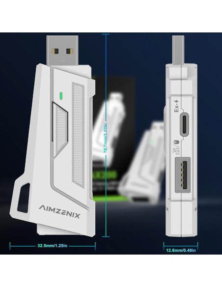Adaptador de Teclado y Ratón Joso AX200 para PC - Asistencia de Apuntado