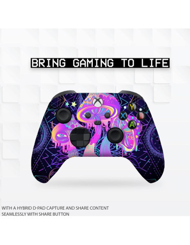 Controlador Inalámbrico Xbox BCB Hongos Psicodélicos 363g