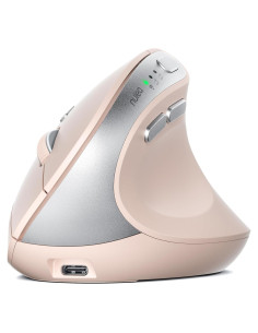 Ratón Vertical Ergonómico Nulea MD280 Inalámbrico Rosa 4 DPI