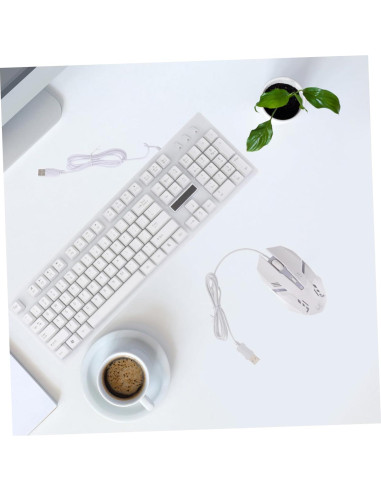 Teclado Mecánico Luminiscente y Ratón Ergonómico DIYEAH