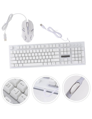 Teclado Mecánico Luminiscente y Ratón Ergonómico DIYEAH