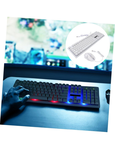 Teclado Mecánico Luminiscente y Ratón Ergonómico DIYEAH Teclado Mecánico Luminiscente y Ratón Ergonómico DIYEAH