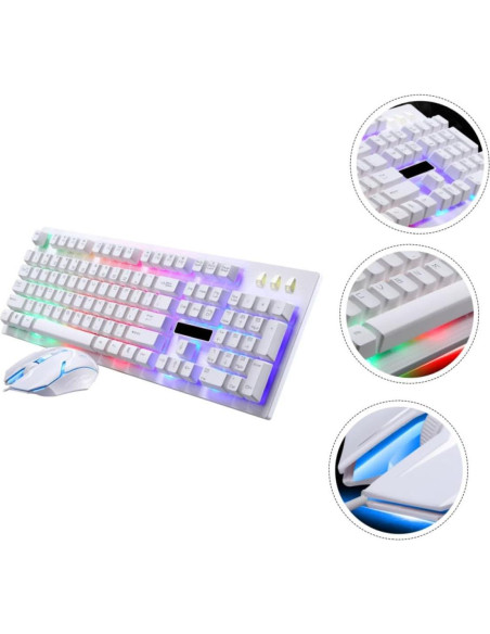 Teclado Mecánico Luminiscente y Ratón Ergonómico DIYEAH Teclado Mecánico Luminiscente y Ratón Ergonómico DIYEAH