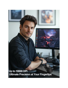 Ratón Gaming Inalámbrico SHARE SUNSHINE 10000 DPI RGB Ergonómico 2