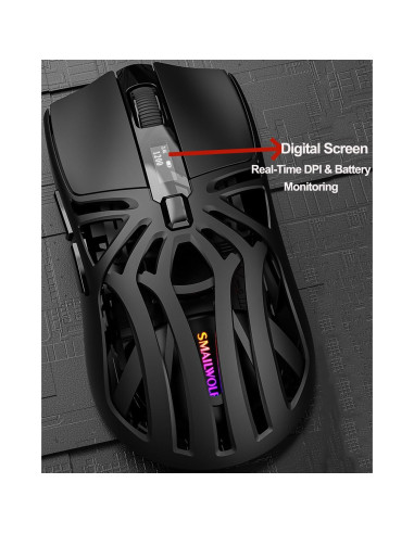 Ratón Gaming Inalámbrico SHARE SUNSHINE 10000 DPI RGB Ergonómico