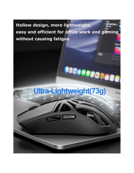 Ratón Gaming Inalámbrico SHARE SUNSHINE 10000 DPI RGB Ergonómico