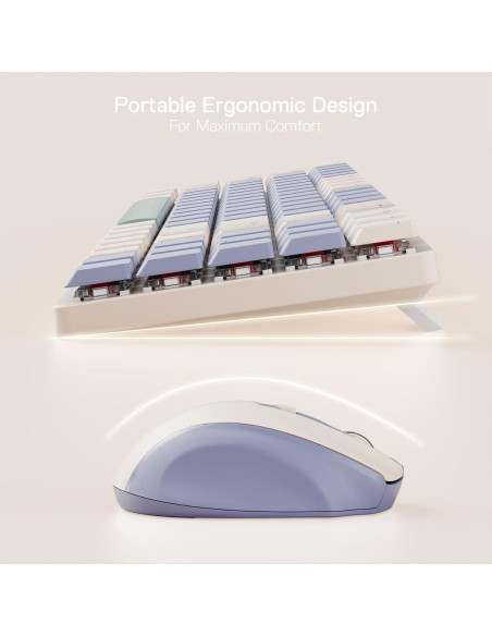 Combo Teclado y Ratón Inalámbrico Redragon BS135 78 Teclas