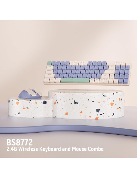 Combo Teclado y Ratón Inalámbrico Redragon BS135 78 Teclas