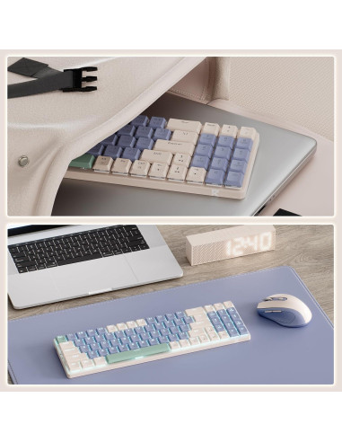 Combo Teclado y Ratón Inalámbrico Redragon BS135 78 Teclas