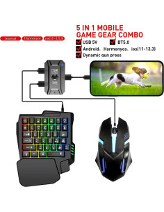 Combo Teclado y Ratón Gamer YOVDA Y1 PRO Retroiluminado 2