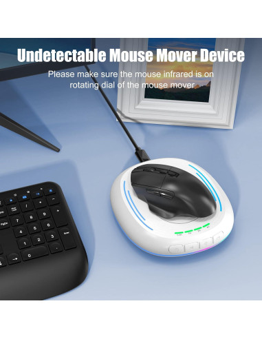 Dispositivo Movedor de Mouse VKAROOD con Temporizador y Luz LED