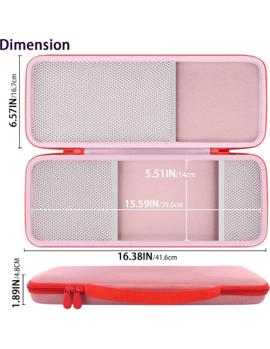 Funda Dura co2CREA para Combo Logitech POP ICON Rosa