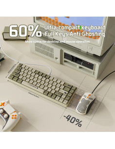 Teclado Mecánico AJAZZ AK680 60% RGB PBT Intercambiable 2