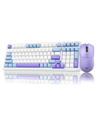 Combo Teclado Mecánico Inalámbrico AULA F99 + Ratón Gaming SC580X