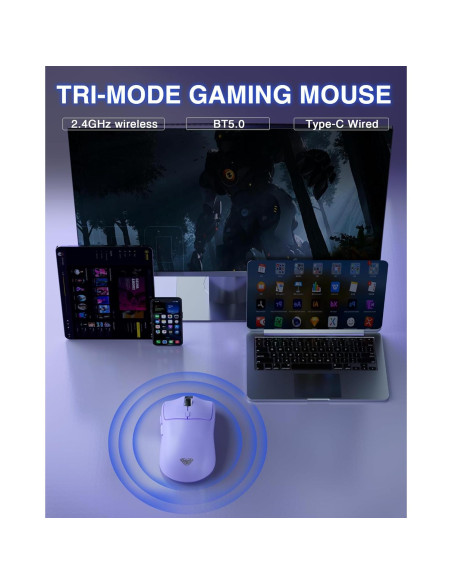 Combo Teclado Mecánico Inalámbrico AULA F99 + Ratón Gaming SC580X