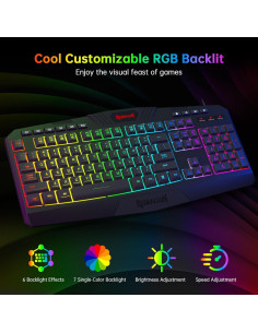 Combo Teclado y Ratón Gaming Redragon S101-3 RGB + Auriculares 2