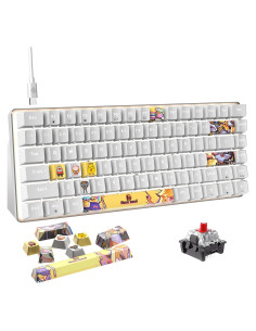 Teclado Mecánico Gaming LexonElec AK33 82 Teclas Retroiluminado