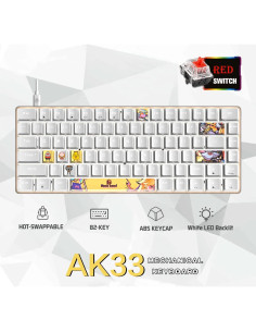 Teclado Mecánico Gaming LexonElec AK33 82 Teclas Retroiluminado 2