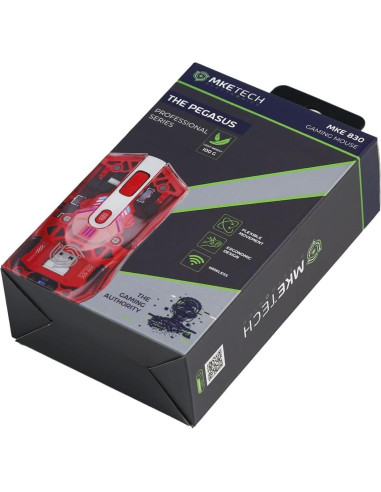 Ratón Gaming Inalámbrico MKETECH Transparente RGB DPI Ajustable