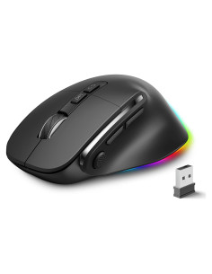 Ratón Ergonómico Recargable Ghajz 4800DPI Inalámbrico 3 en 1