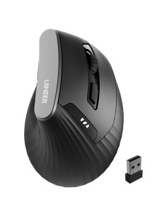 Ratón Vertical Inalámbrico Uineer A06P Ergonómico Negro