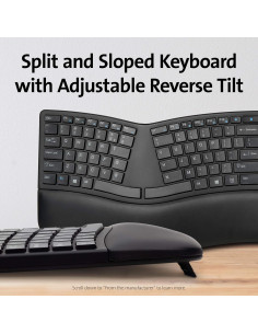 Teclado y Ratón Inalámbricos Ergonómicos Kensington Pro Fit 2