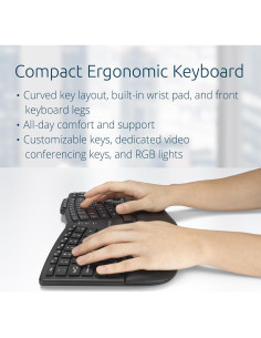 Teclado y Ratón Inalámbricos Ergonómicos Kensington KM675 EQ 2