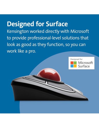 Mouse Trackball Inalámbrico Kensington Expert K72359WW Negro