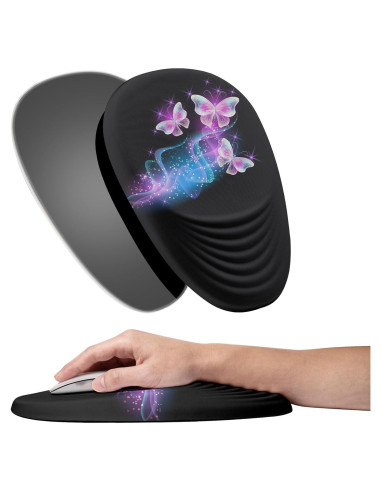 Alfombrilla de Ratón Ergonómica CUSTOMPAD Mariposa Brillante