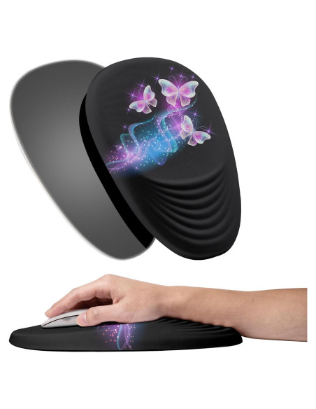 Alfombrilla de Ratón Ergonómica CUSTOMPAD Mariposa Brillante