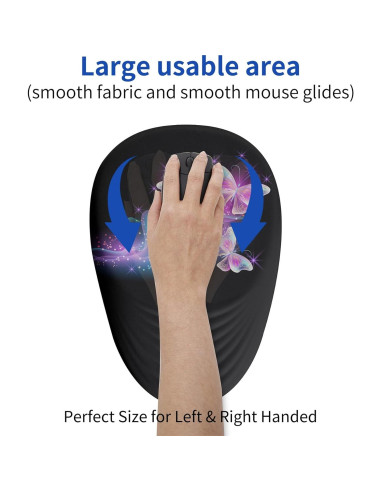 Alfombrilla de Ratón Ergonómica CUSTOMPAD Mariposa Brillante