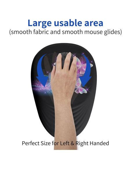 Alfombrilla de Ratón Ergonómica CUSTOMPAD Mariposa Brillante