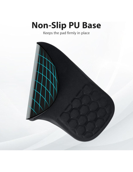 Conjunto 3 en 1 de Reposa Muñecas EYROZILL Negro Ergonómico Conjunto 3 en 1 de Reposa Muñecas EYROZILL Negro Ergonómico