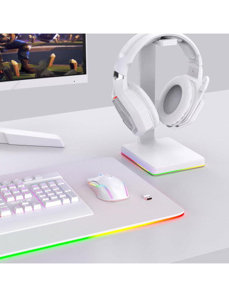 Ratón Gaming Inalámbrico PHNIXGAM Blanco RGB 3600 DPI