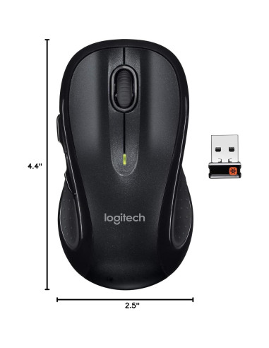 Ratón Inalámbrico Logitech M510 - Gris Oscuro, USB Unificador