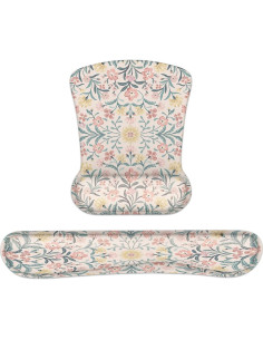 Reposamuñecas Ergonómico iCasso Floral Rosa - Espuma de Memoria 2