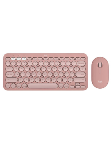 Combo Teclado y Ratón Inalámbricos Logitech Pebble 2 Rosa