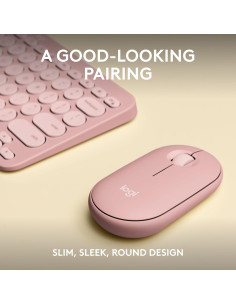 Combo Teclado y Ratón Inalámbricos Logitech Pebble 2 Rosa 2