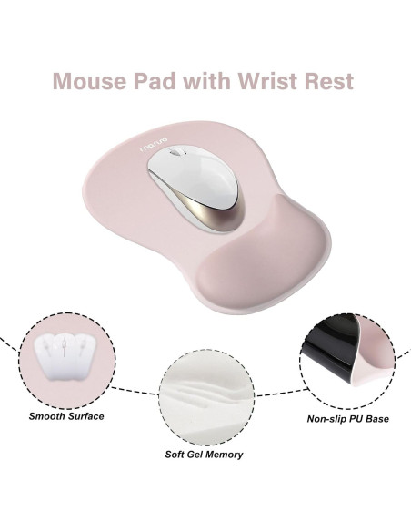 Soporte Reposamuñecas Ergonómico MOSISO para Teclado y Ratón