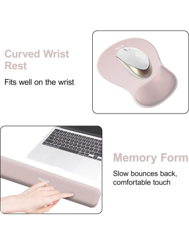 Soporte Reposamuñecas Ergonómico MOSISO para Teclado y Ratón