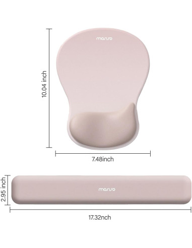 Soporte Reposamuñecas Ergonómico MOSISO para Teclado y Ratón