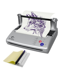 Impresora de Tatuajes LifeBasis Profesional con 20 Hojas A4/A5