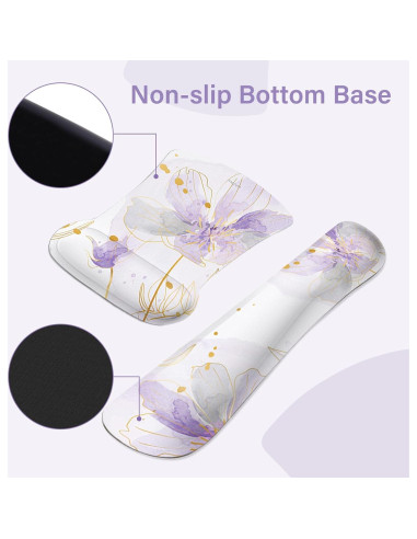 Alfombrilla de escritorio MOSISO ergonómica morada 90x40cm