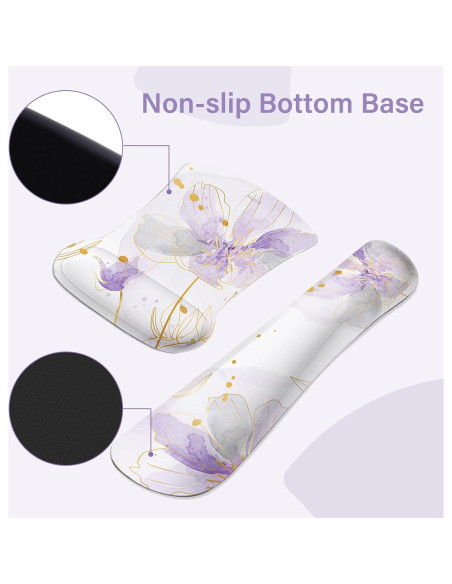 Alfombrilla de escritorio MOSISO ergonómica morada 90x40cm