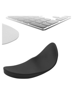 Reposamuñecas ergonómico ATEN.LLC para mouse - Silicona negra
