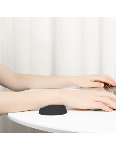 Reposamuñecas ergonómico ATEN.LLC para mouse - Silicona negra