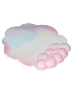 Almohadilla para Mouse JIKIOU Nube Arcoíris con Soporte